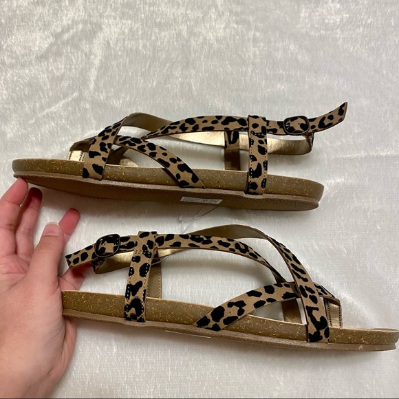 NEW Blowfish Malibu Pixi Leopard Print Strappy Sandals - Picture 7 of 11